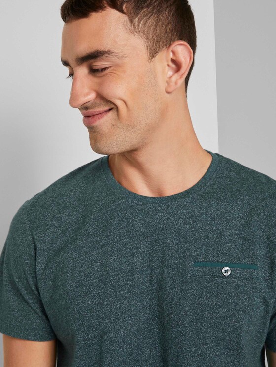 Gemustertes T-Shirt - Männer - Stroke Green Gemustertes T-Shirt - Männer - Stroke Green - 9 - TOM TAILOR
