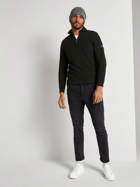 Ottoman Troyer Sweatshirt - Männer - Black Ottoman Troyer Sweatshirt - Männer - Black - 3 - TOM TAILOR