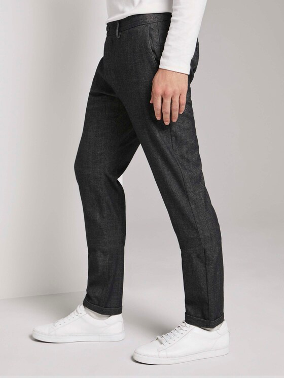Fein strukturierte Chino Hose - Männer - dark grey structure Fein strukturierte Chino Hose - Männer - dark grey structure - 11 - TOM TAILOR