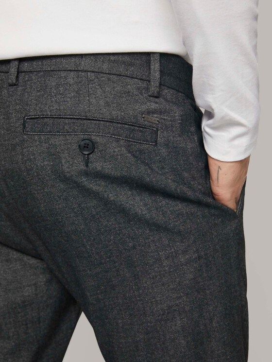 Fein strukturierte Chino Hose - Männer - dark grey structure Fein strukturierte Chino Hose - Männer - dark grey structure - 9 - TOM TAILOR