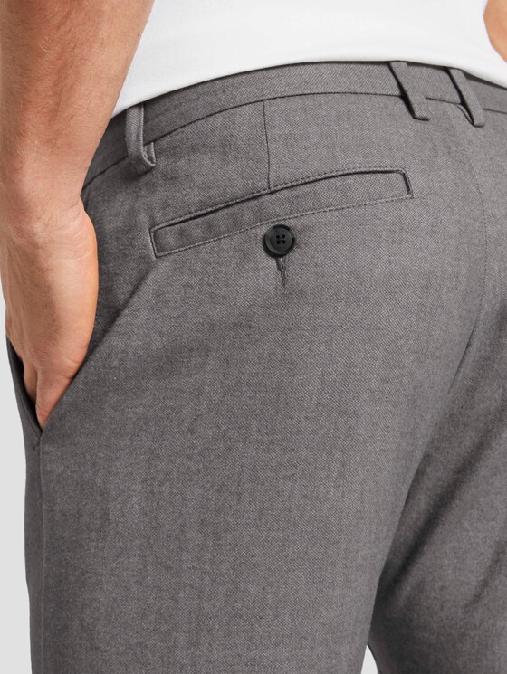 Fein strukturierte Chino Hose - Männer - light grey structure Fein strukturierte Chino Hose - Männer - light grey structure - 10 - TOM TAILOR