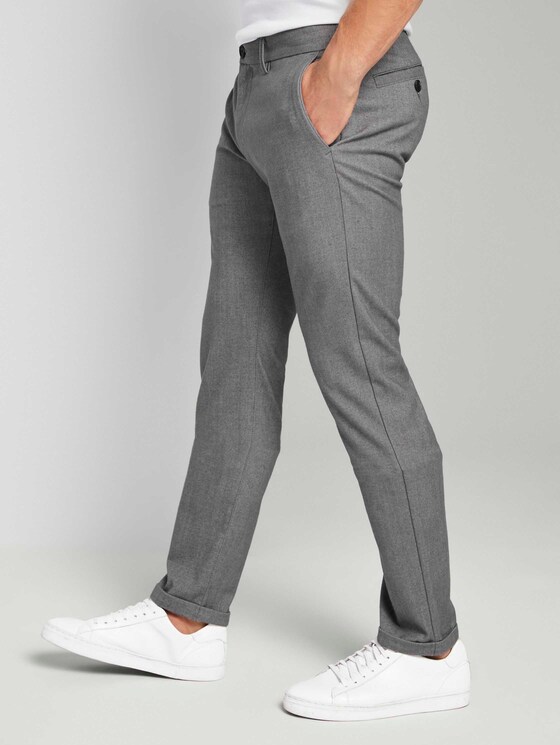 Fein strukturierte Chino Hose - Männer - light grey structure Fein strukturierte Chino Hose - Männer - light grey structure - 11 - TOM TAILOR