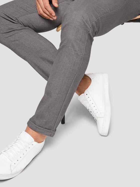 Fein strukturierte Chino Hose - Männer - light grey structure Fein strukturierte Chino Hose - Männer - light grey structure - 9 - TOM TAILOR
