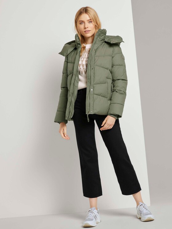 Puffer Winterjacke - Frauen - greyish green Puffer Winterjacke - Frauen - greyish green - 3 - TOM TAILOR