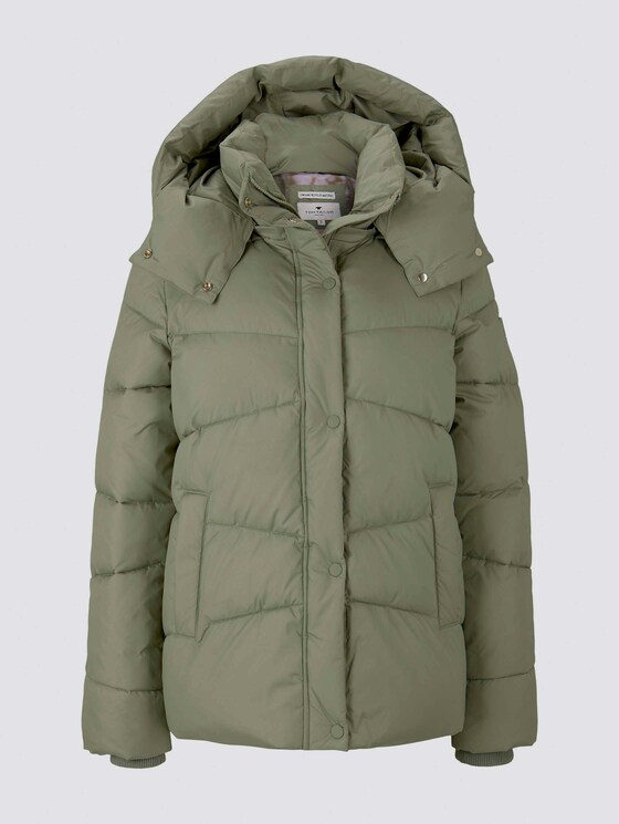 Puffer Winterjacke - Frauen - greyish green Puffer Winterjacke - Frauen - greyish green - 7 - TOM TAILOR