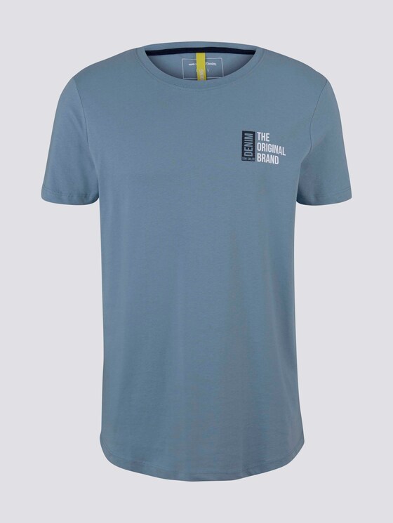 T-Shirt mit Print - Männer - Light Blue Indigo T-Shirt mit Print - Männer - Light Blue Indigo - 7 - TOM TAILOR Denim