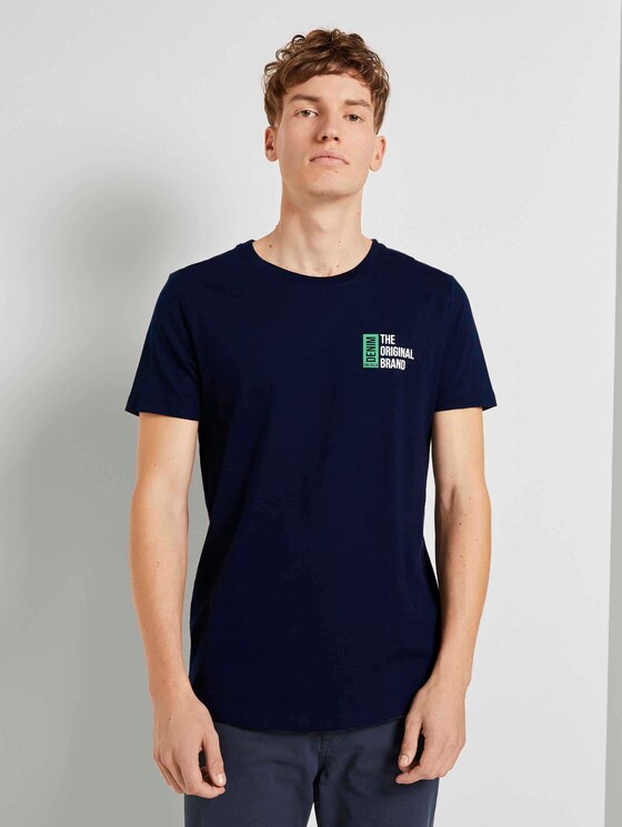 T-Shirt mit Print - Männer - Sky Captain Blue T-Shirt mit Print - Männer - Sky Captain Blue - 1 - TOM TAILOR Denim