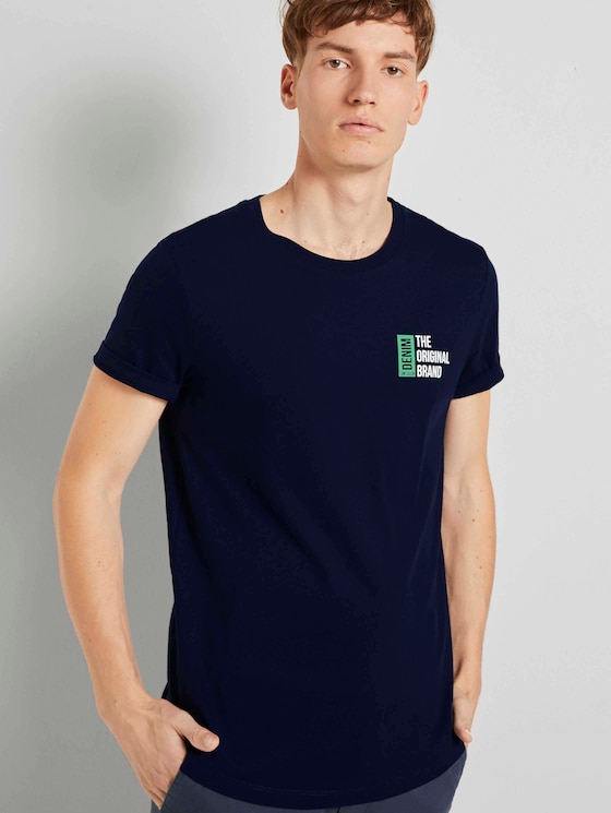 T-Shirt mit Print - Männer - Sky Captain Blue T-Shirt mit Print - Männer - Sky Captain Blue - 5 - TOM TAILOR Denim
