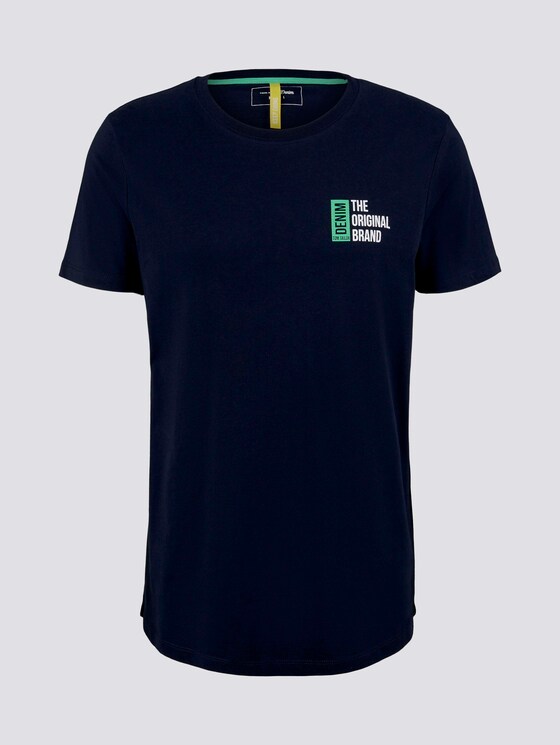 T-Shirt mit Print - Männer - Sky Captain Blue T-Shirt mit Print - Männer - Sky Captain Blue - 7 - TOM TAILOR Denim