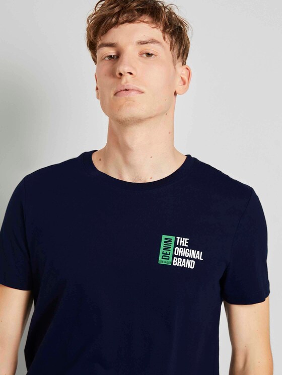 T-Shirt mit Print - Männer - Sky Captain Blue T-Shirt mit Print - Männer - Sky Captain Blue - 9 - TOM TAILOR Denim