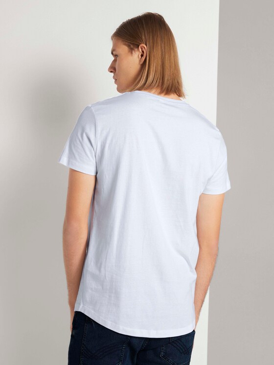 T-shirt met print - Mannen - White T-shirt met print - Mannen - White - 2 - TOM TAILOR Denim