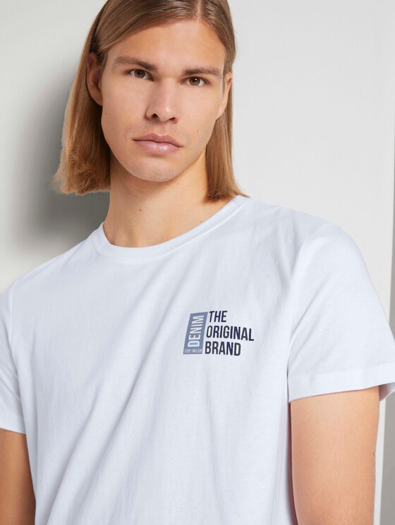 T-shirt met print - Mannen - White T-shirt met print - Mannen - White - 9 - TOM TAILOR Denim