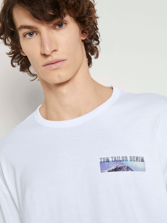 Langarmshirt mit Fotoprints - Männer - White Langarmshirt mit Fotoprints - Männer - White - 10 - TOM TAILOR Denim