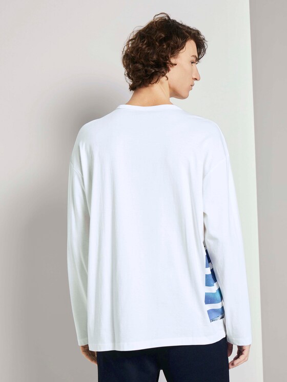 Langarmshirt mit Fotoprints - Männer - White Langarmshirt mit Fotoprints - Männer - White - 2 - TOM TAILOR Denim