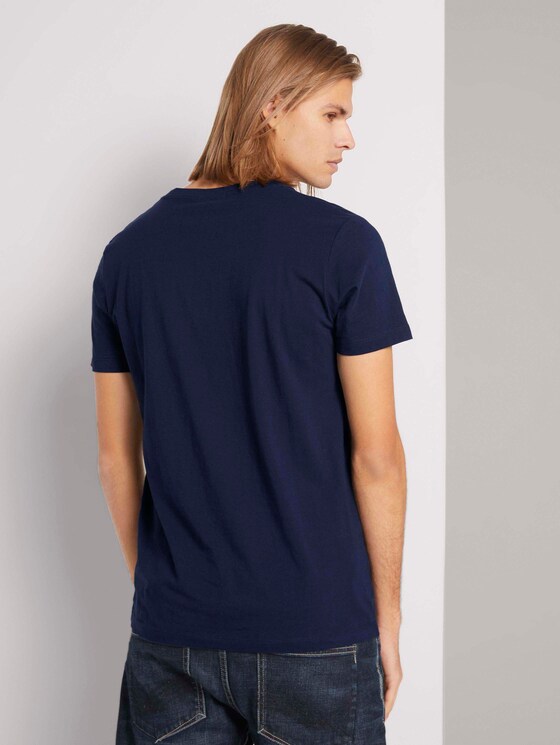 Print T-Shirt mit Bio-Baumwolle - Männer - Sky Captain Blue Print T-Shirt mit Bio-Baumwolle - Männer - Sky Captain Blue - 2 - TOM TAILOR Denim