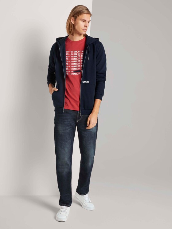 T-shirt met print met biologisch katoen - Mannen - Normal Red T-shirt met print met biologisch katoen - Mannen - Normal Red - 3 - TOM TAILOR Denim