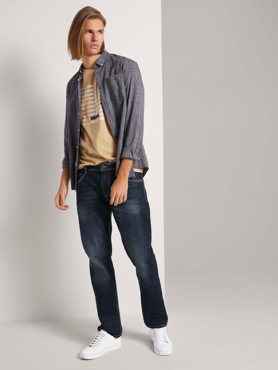 Print T-Shirt mit Bio-Baumwolle - Männer - lark beige Print T-Shirt mit Bio-Baumwolle - Männer - lark beige - 3 - TOM TAILOR Denim