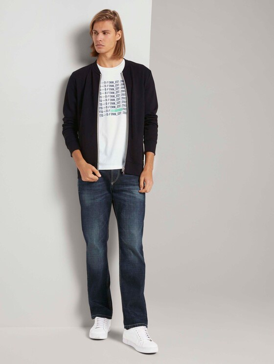 Print T-Shirt mit Bio-Baumwolle - Männer - Wool White Print T-Shirt mit Bio-Baumwolle - Männer - Wool White - 3 - TOM TAILOR Denim