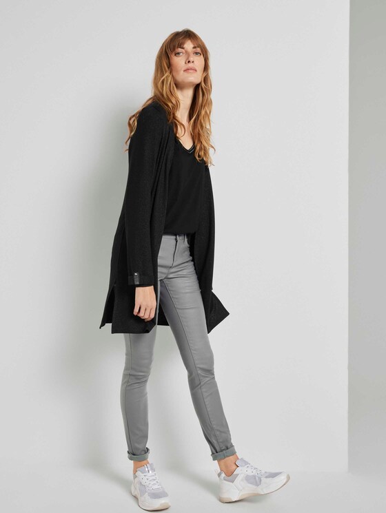Langarmshirt mit V-Ausschnitt - Frauen - Deep Black Langarmshirt mit V-Ausschnitt - Frauen - Deep Black - 3 - TOM TAILOR