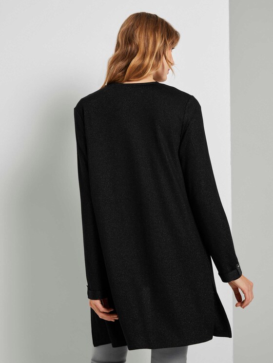 Glitzer Shrit Cardigan - Frauen - Deep Black Glitzer Shrit Cardigan - Frauen - Deep Black - 2 - TOM TAILOR