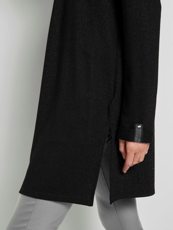 Glitzer Shrit Cardigan - Frauen - Deep Black Glitzer Shrit Cardigan - Frauen - Deep Black - 9 - TOM TAILOR