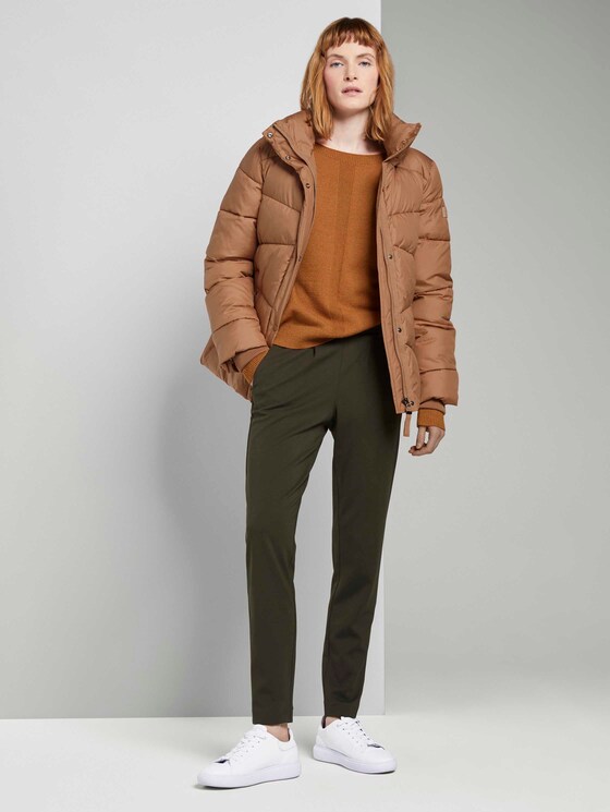 Strickpullover mit U-Boot Ausschnitt - Frauen - tawny brown melange Strickpullover mit U-Boot Ausschnitt - Frauen - tawny brown melange - 3 - TOM TAILOR