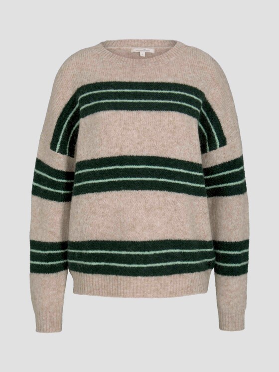 Gestreepte trui - Vrouwen - beige green stripe Gestreepte trui - Vrouwen - beige green stripe - 7 - TOM TAILOR Denim