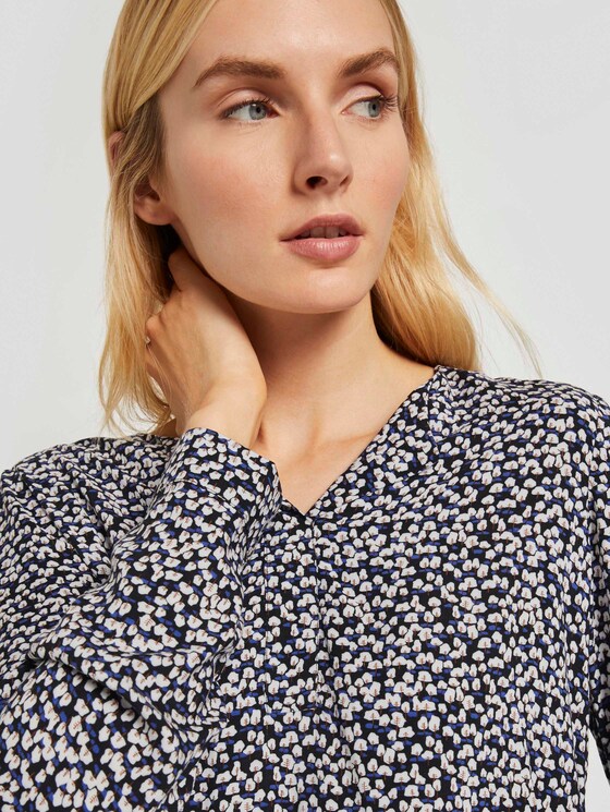 Blouse met dessin en kraag - Vrouwen - black tree design Blouse met dessin en kraag - Vrouwen - black tree design - 9 - TOM TAILOR
