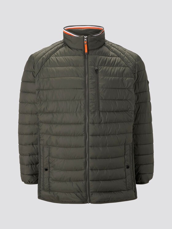 Hybrid Steppjacke mit Stehkragen - Männer - Shadow Olive Hybrid Steppjacke mit Stehkragen - Männer - Shadow Olive - 7 - Men Plus