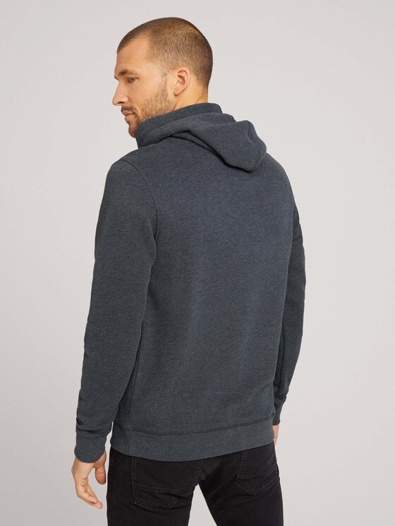 Hoodie mit Kapuzendetail - Männer - Dark Grey Melange Hoodie mit Kapuzendetail - Männer - Dark Grey Melange - 2 - TOM TAILOR