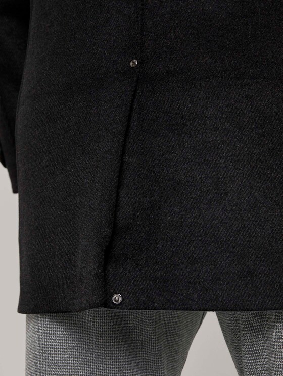 Mantel mit Steppjacken-Einsatz - Männer - Black Mantel mit Steppjacken-Einsatz - Männer - Black - 10 - Men Plus