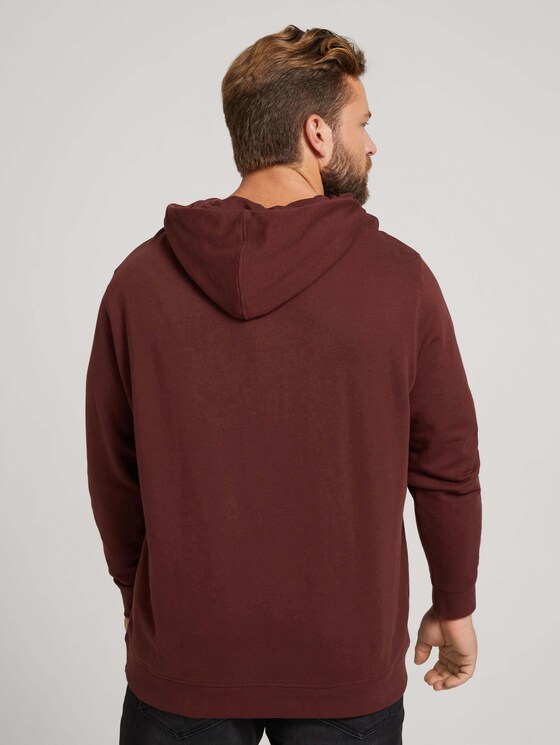 Hoodie mit Logo Print - Männer - Decadent Bordeaux Hoodie mit Logo Print - Männer - Decadent Bordeaux - 2 - Men Plus