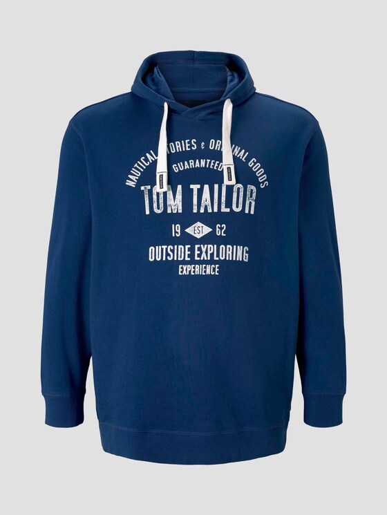 Hoodie mit Logo-Print - Männer - after dark blue Hoodie mit Logo-Print - Männer - after dark blue - 7 - Men Plus