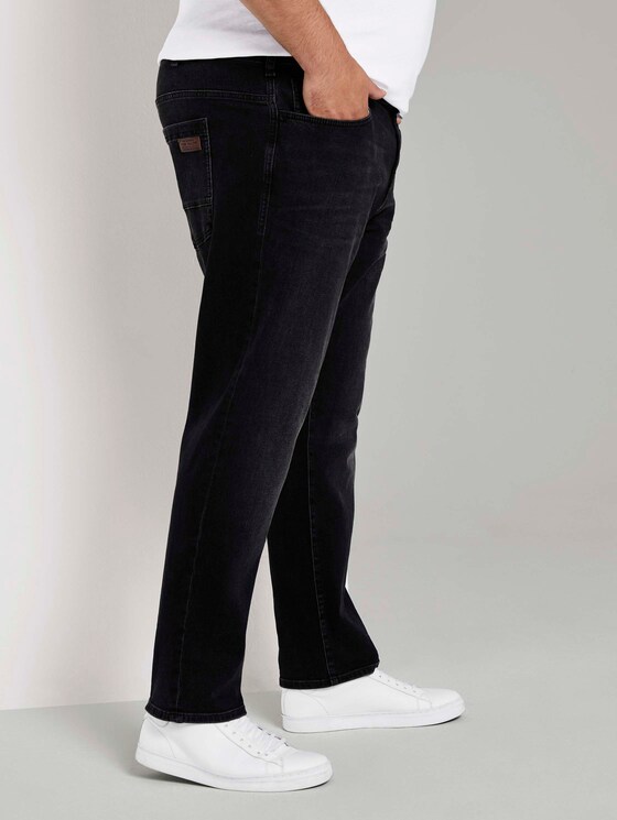 Regular Slim Jeans - Männer - black stone wash denim Regular Slim Jeans - Männer - black stone wash denim - 11 - Men Plus