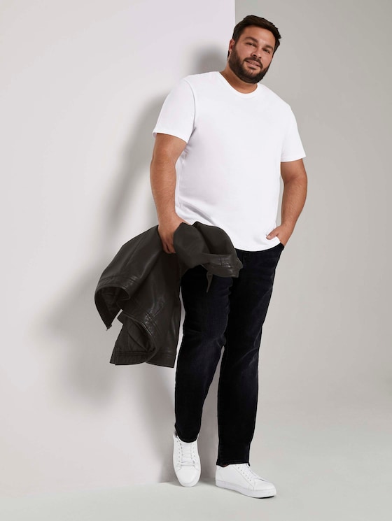 Regular Slim Jeans - Männer - black stone wash denim Regular Slim Jeans - Männer - black stone wash denim - 3 - Men Plus