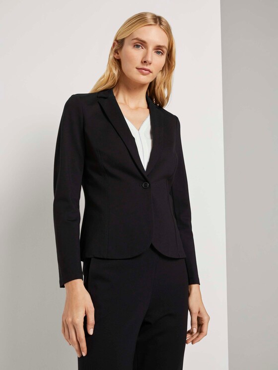 Casual Blazer - Vrouwen - Deep Black Casual Blazer - Vrouwen - Deep Black - 1 - TOM TAILOR
