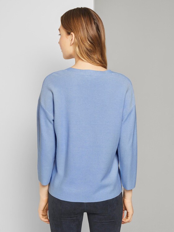 Pullover mit 3/4-Arm - Frauen - sea blue Pullover mit 3/4-Arm - Frauen - sea blue - 2 - TOM TAILOR