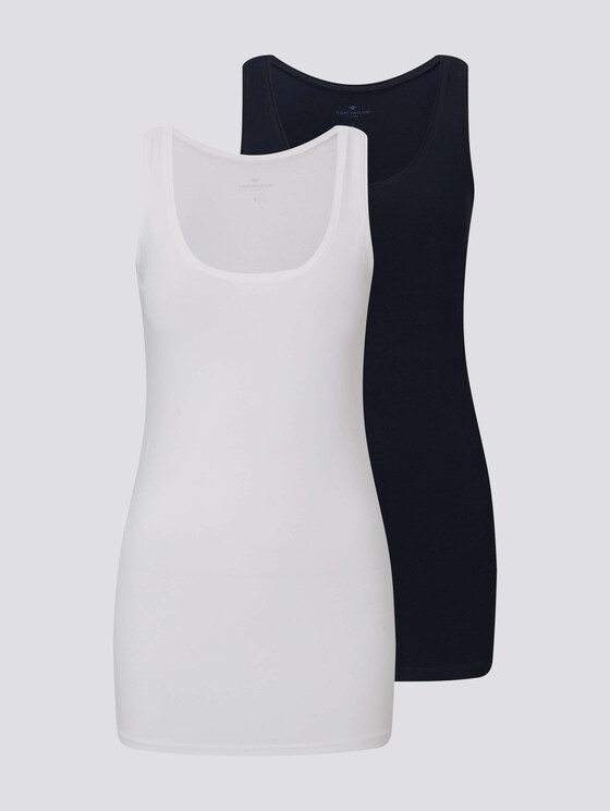Basic Top im Doppelpack - Frauen - Sky Captain Blue Basic Top im Doppelpack - Frauen - Sky Captain Blue - 7 - TOM TAILOR