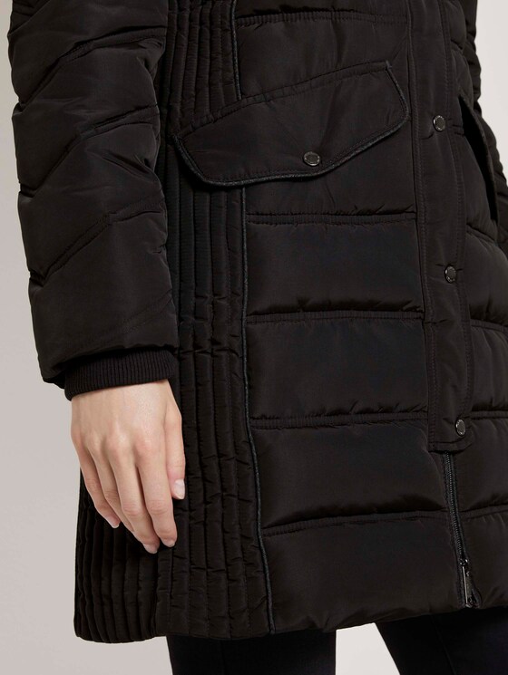 Puffermantel mit Fellkapuze - Frauen - Deep Black Puffermantel mit Fellkapuze - Frauen - Deep Black - 10 - TOM TAILOR