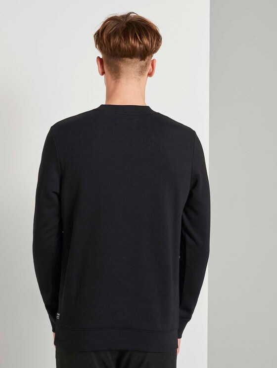 Sweatshirt mit Print - Männer - Black Sweatshirt mit Print - Männer - Black - 2 - TOM TAILOR Denim
