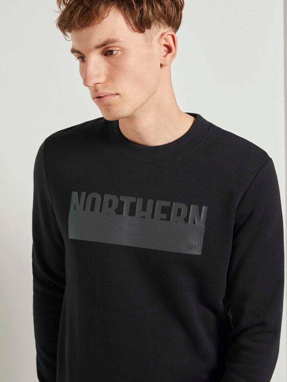 Sweatshirt mit Print - Männer - Black Sweatshirt mit Print - Männer - Black - 9 - TOM TAILOR Denim