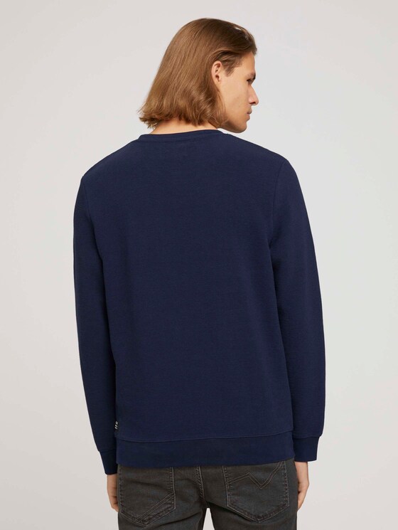 Sweatshirt mit Reißverschluss - Männer - Sky Captain Blue Sweatshirt mit Reißverschluss - Männer - Sky Captain Blue - 2 - TOM TAILOR Denim
