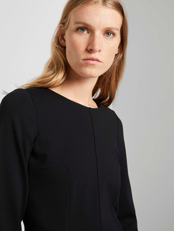 Jurk met stiksels - Vrouwen - Deep Black Jurk met stiksels - Vrouwen - Deep Black - 9 - TOM TAILOR