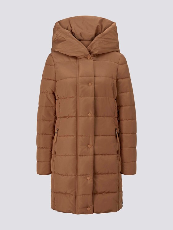 Puffermantel mit breitem Kapuzenkragen - Frauen - light chestnut Puffermantel mit breitem Kapuzenkragen - Frauen - light chestnut - 7 - TOM TAILOR