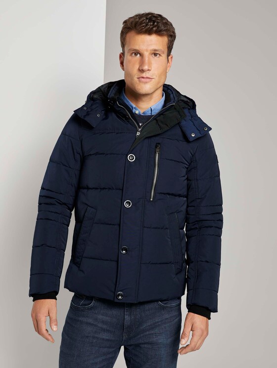 Pufferjacke mit abnehmbarer Kaupze - Männer - Sky Captain Blue Pufferjacke mit abnehmbarer Kaupze - Männer - Sky Captain Blue - 1 - TOM TAILOR