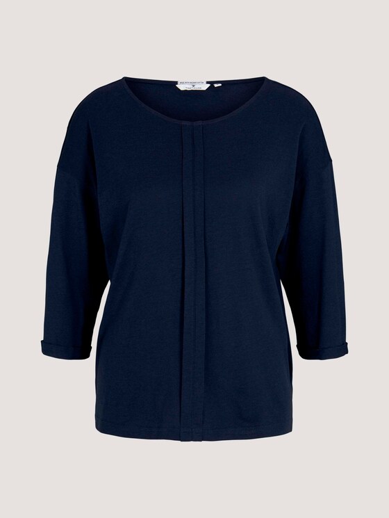 Langarmshirt mit Bio-Baumwolle - Frauen - Sky Captain Blue Langarmshirt mit Bio-Baumwolle - Frauen - Sky Captain Blue - 7 - TOM TAILOR