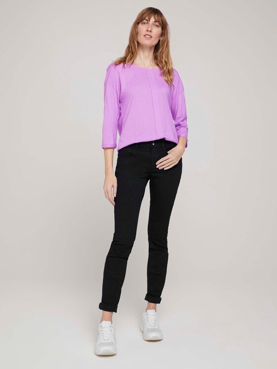 Langarmshirt mit Bio-Baumwolle - Frauen - heather lilac Langarmshirt mit Bio-Baumwolle - Frauen - heather lilac - 3 - TOM TAILOR