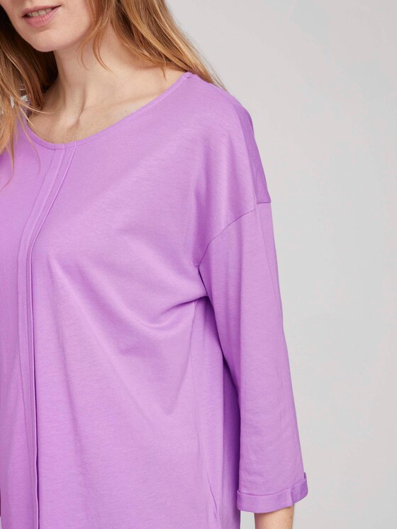 Langarmshirt mit Bio-Baumwolle - Frauen - heather lilac Langarmshirt mit Bio-Baumwolle - Frauen - heather lilac - 9 - TOM TAILOR