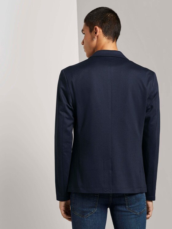 Strukturiertes Sakko - Männer - Sky Captain Blue Non-Solid Strukturiertes Sakko - Männer - Sky Captain Blue Non-Solid - 2 - TOM TAILOR Denim