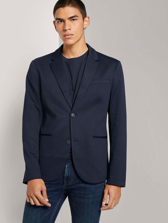 Strukturiertes Sakko - Männer - Sky Captain Blue Non-Solid Strukturiertes Sakko - Männer - Sky Captain Blue Non-Solid - 5 - TOM TAILOR Denim